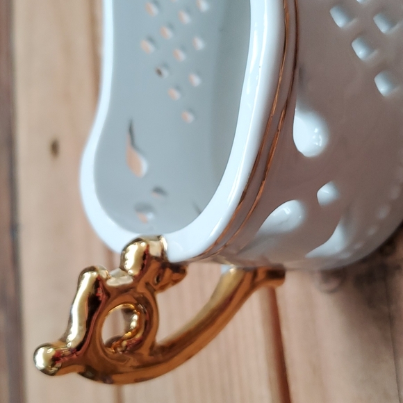 2 porcelain treasure flatware holders - Picture 7 of 16